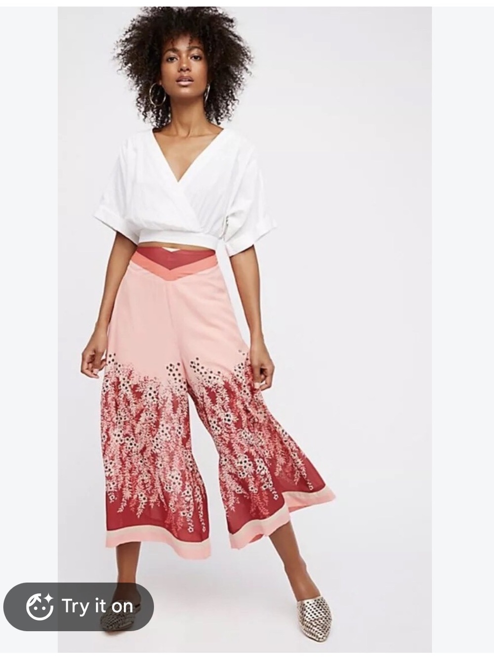 Free People Floral Off the Grid Culottes